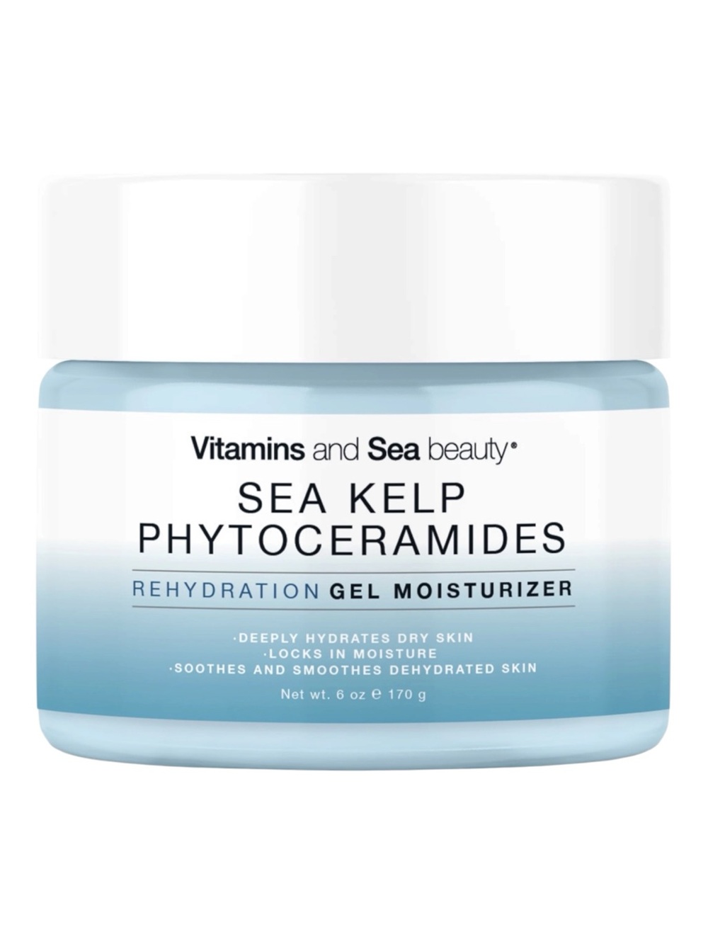 Vitamins and Sea Beauty Sea Kelp Phytoceramides Gel Moisturizer 6 oz New Sealed